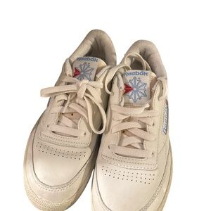 Reebok Cream Athletic Shoes